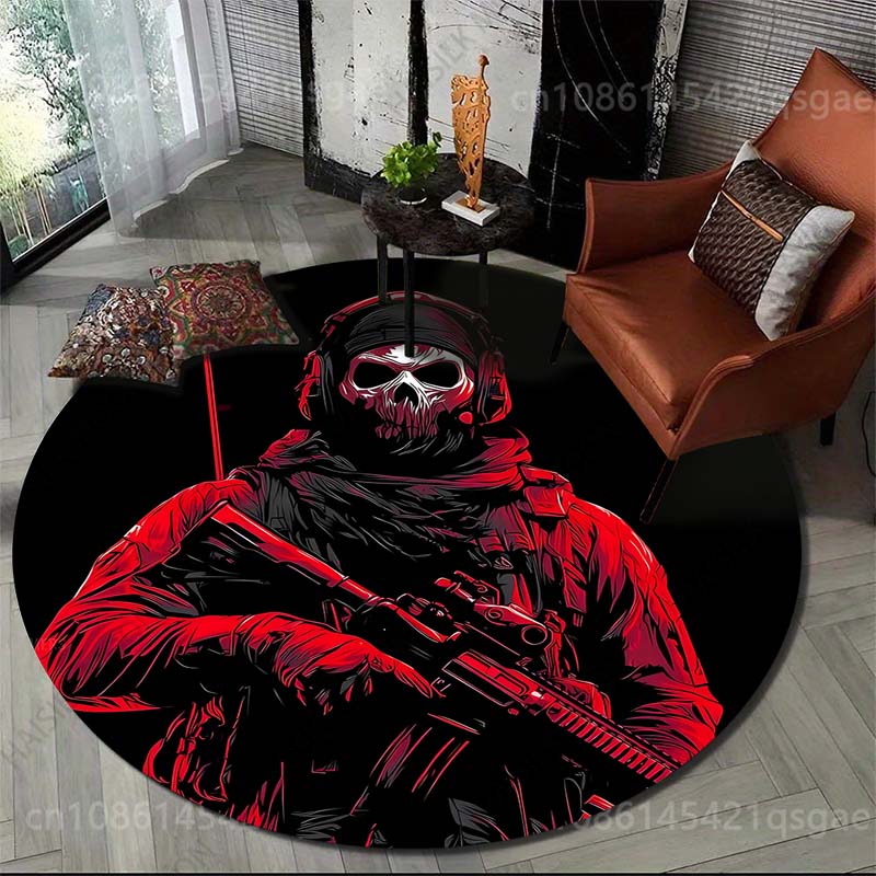 Commercial Printing Images - Круглый ковер с изображением солдата в