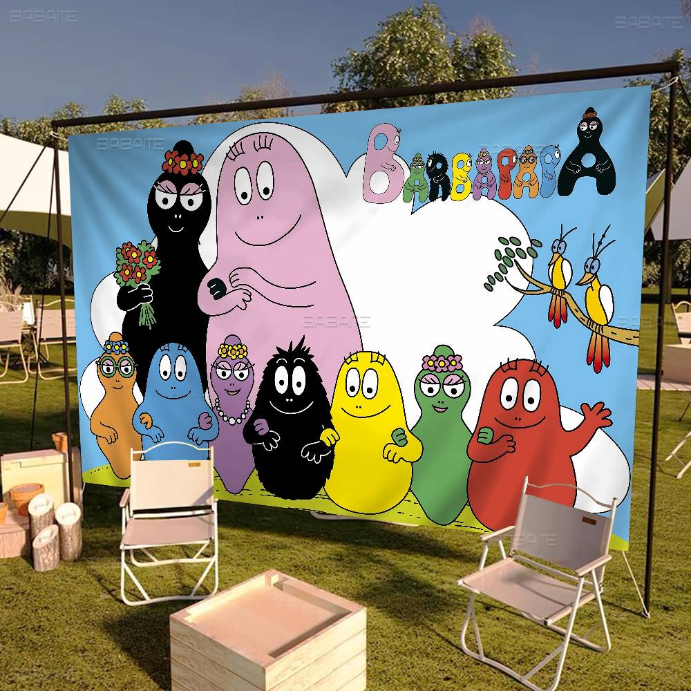 Commercial Banner Printing - Милый мультяшный флаг с изображением семьи