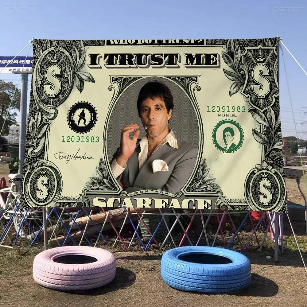 Ретро-флаг S-Scarface с улучше – обзор и цена Commercial Banner Printing