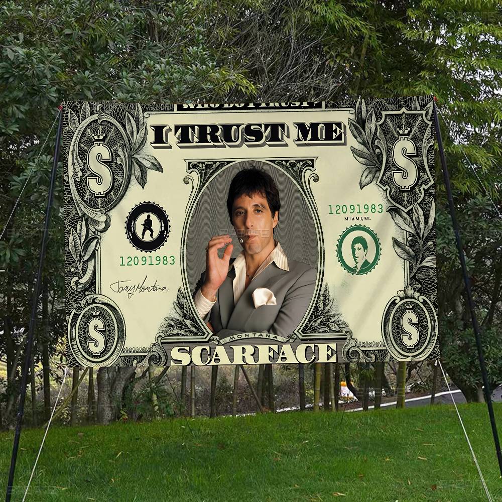 Ретро-флаг S-Scarface с улучше – обзор и цена Commercial Banner Printing
